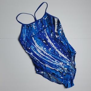 NIKE Blue Swimsuit Size 10